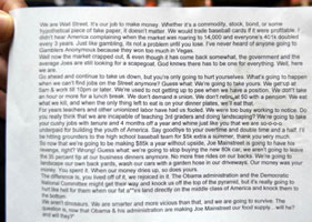 single-spaced letter